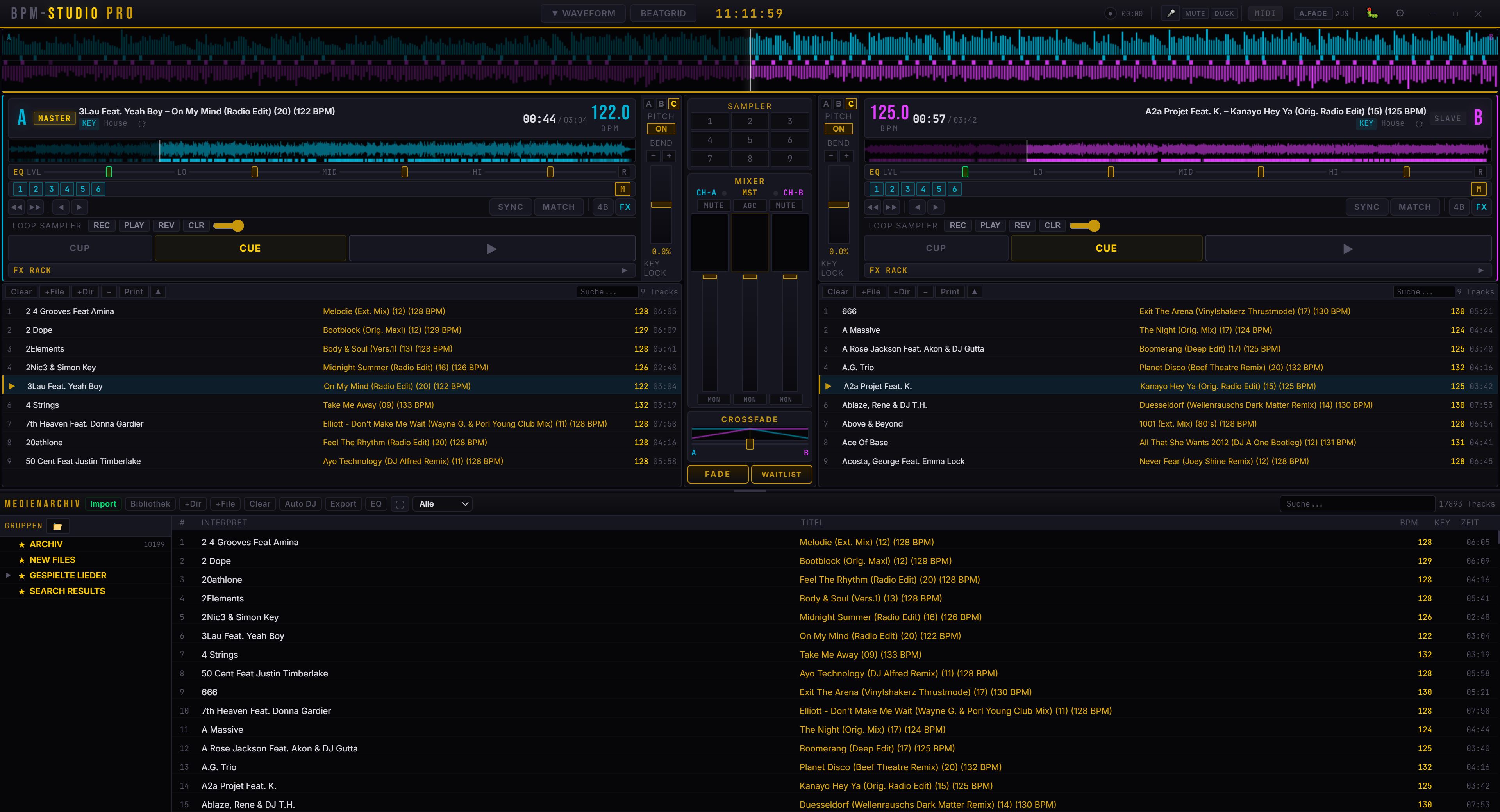 BPM-Studio Pro - Vollständige Ansicht
